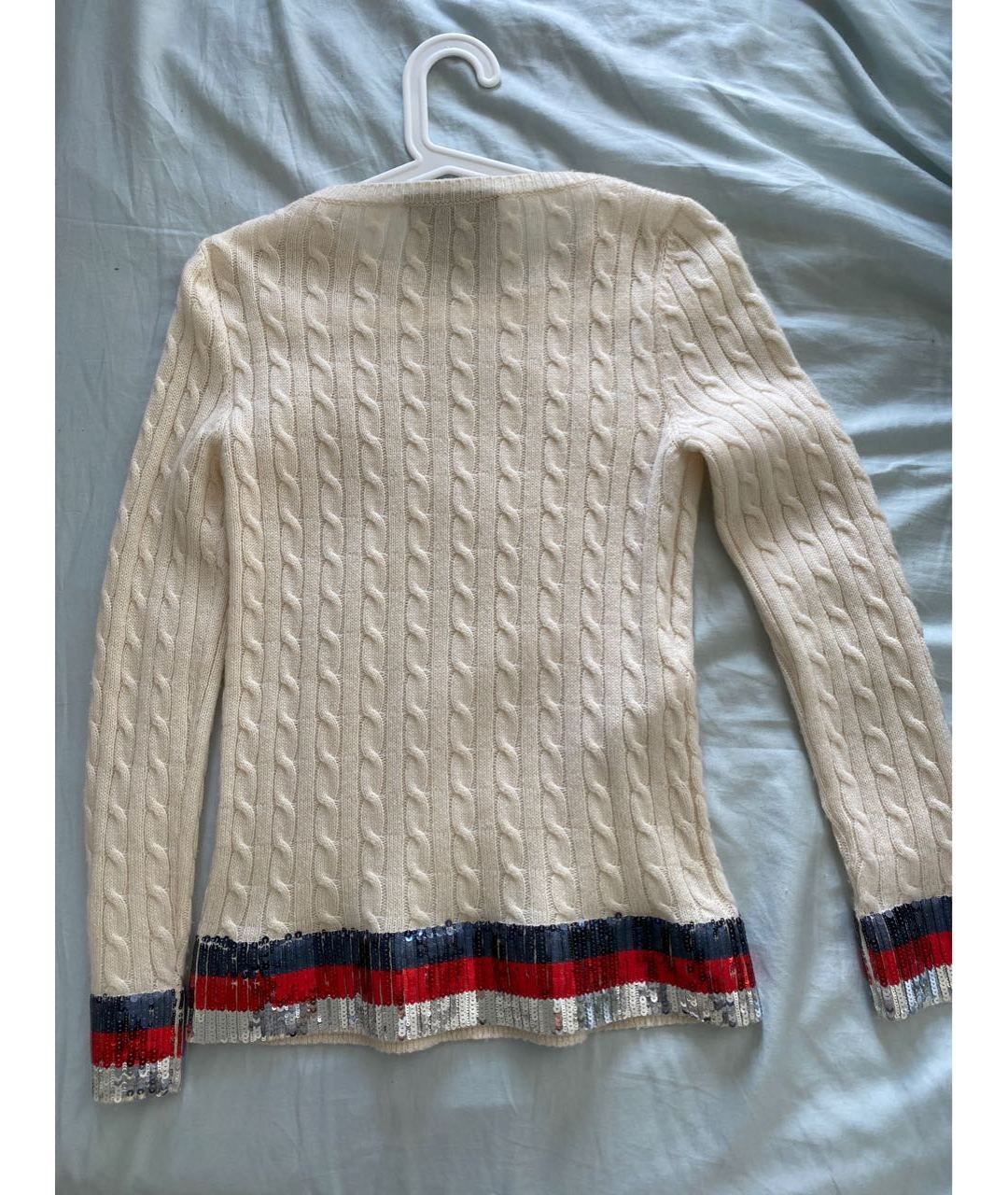 GUCCI Бежевый кашемировый джемпер / свитер, фото 2