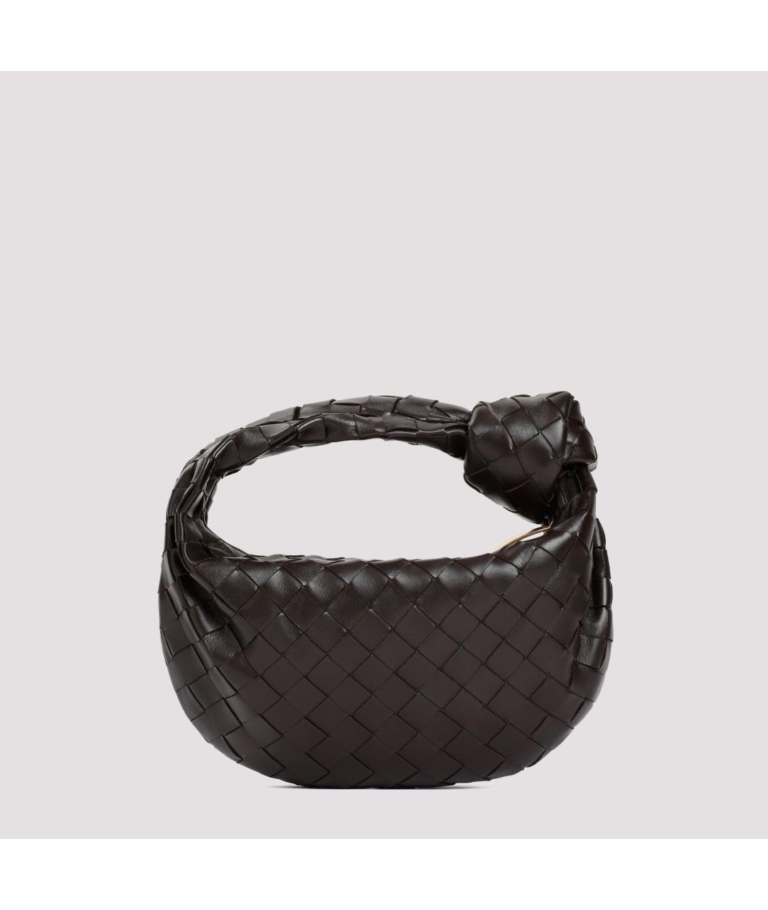 BOTTEGA VENETA Коричневая кожаная сумка через плечо, фото 4
