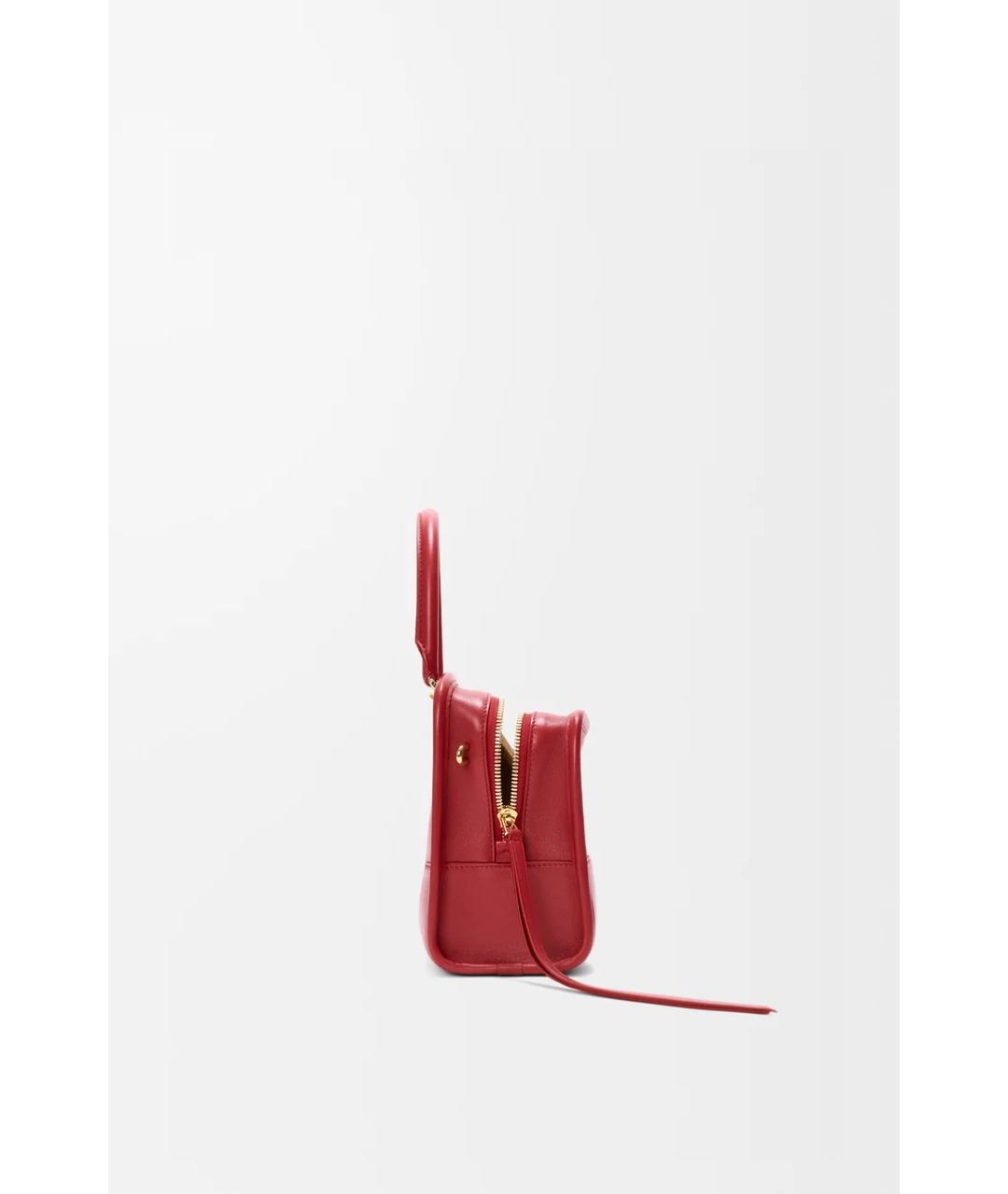 LOEWE Красная кожаная сумка тоут, фото 5