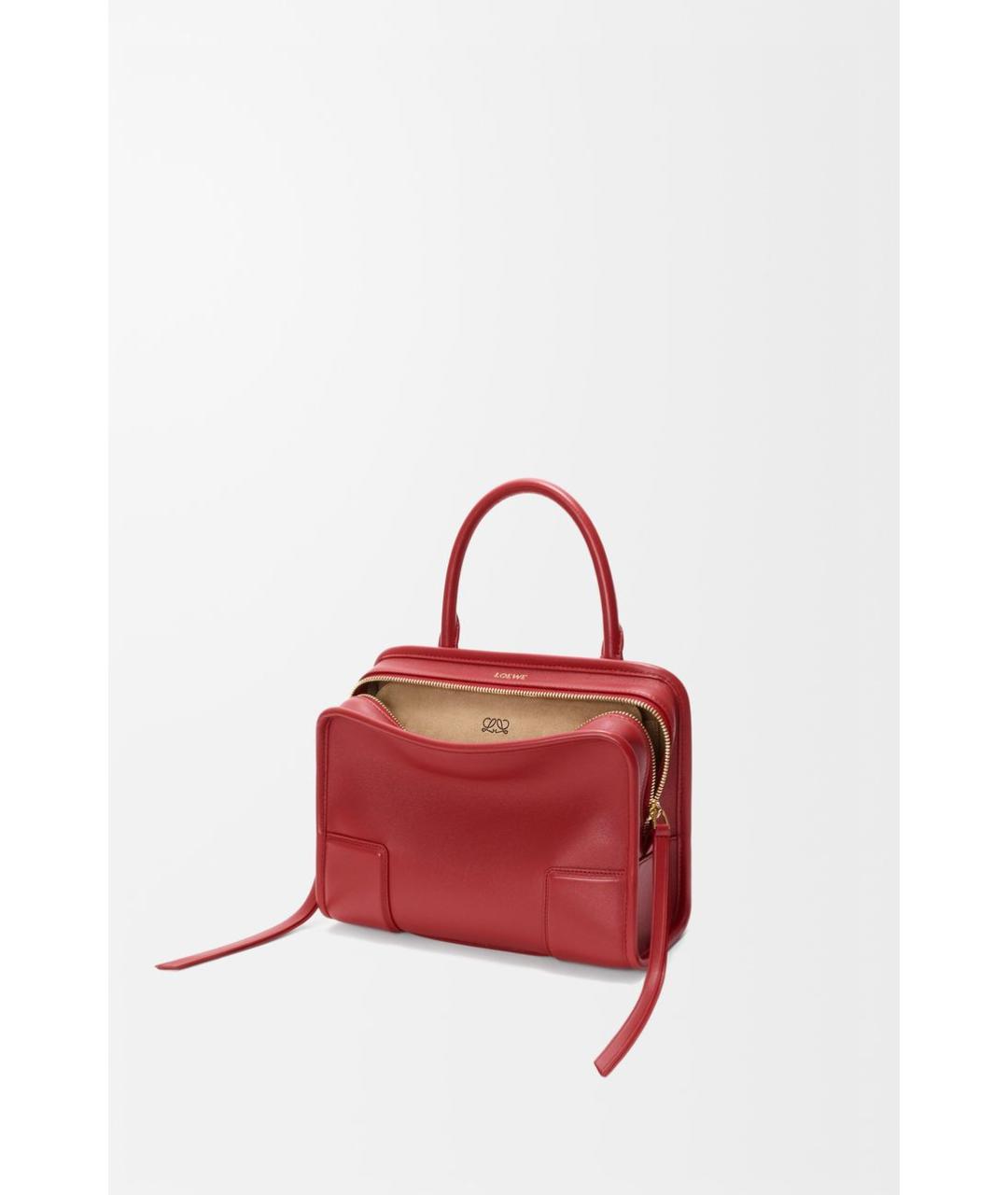 LOEWE Красная кожаная сумка тоут, фото 4