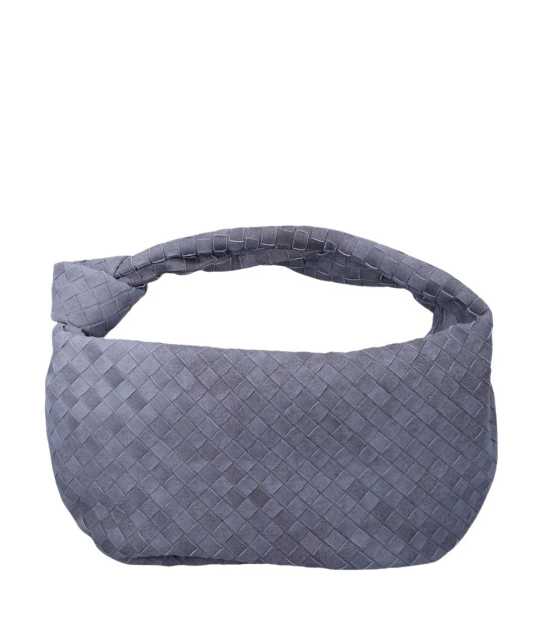 BOTTEGA VENETA Голубая замшевая сумка через плечо, фото 1