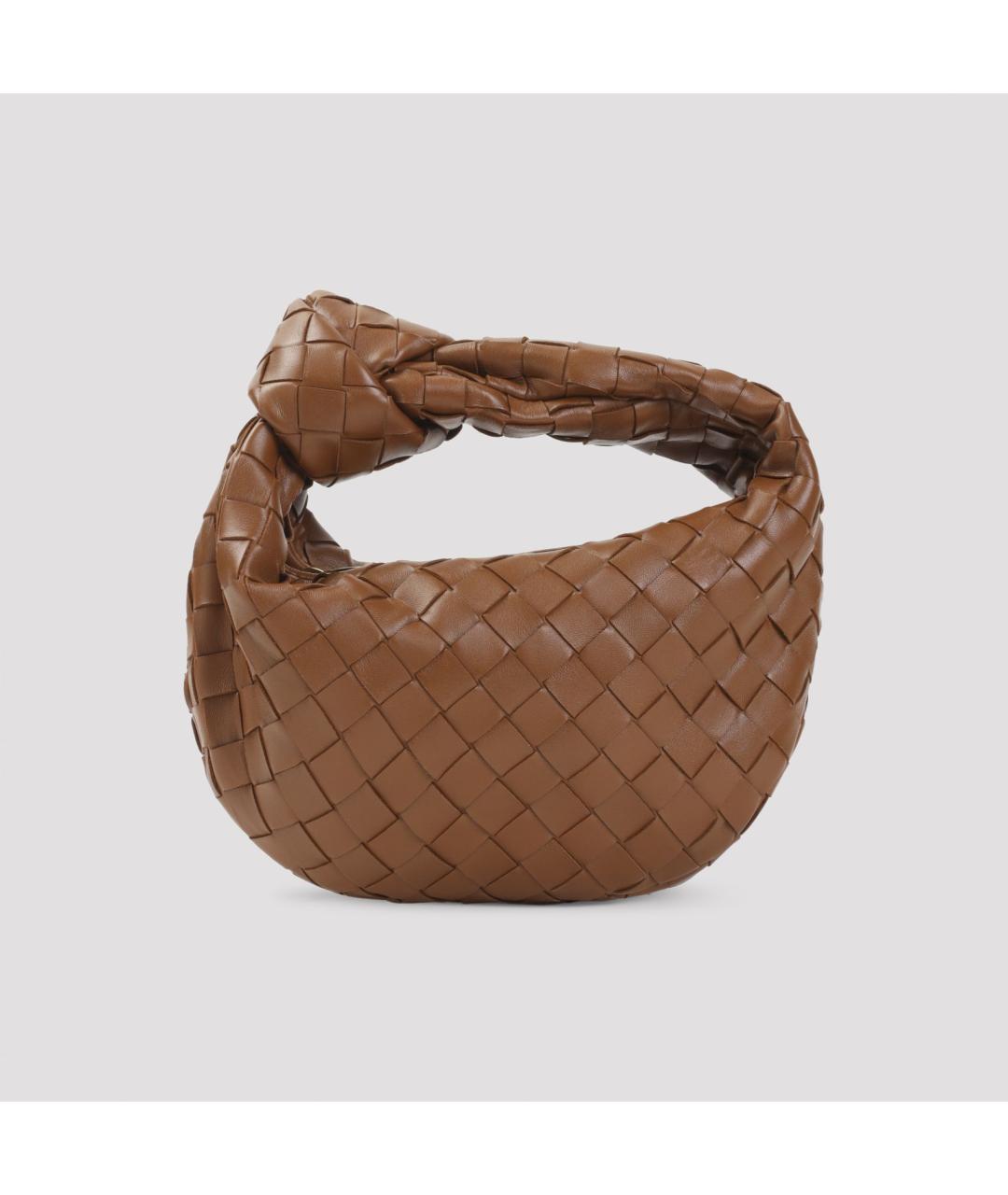BOTTEGA VENETA Бежевая кожаная сумка через плечо, фото 3