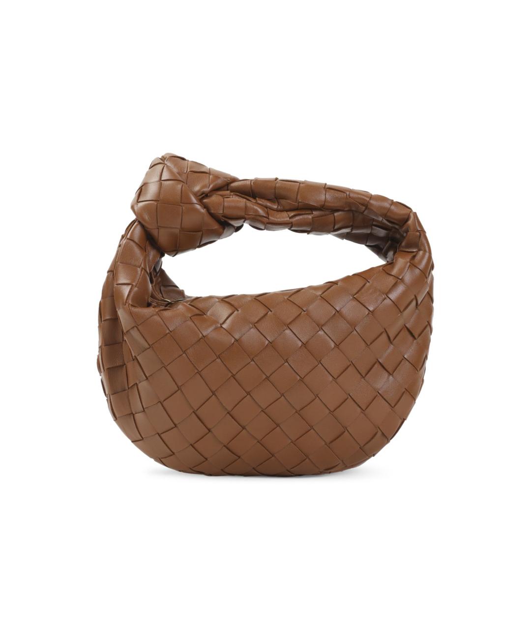 BOTTEGA VENETA Бежевая кожаная сумка через плечо, фото 6