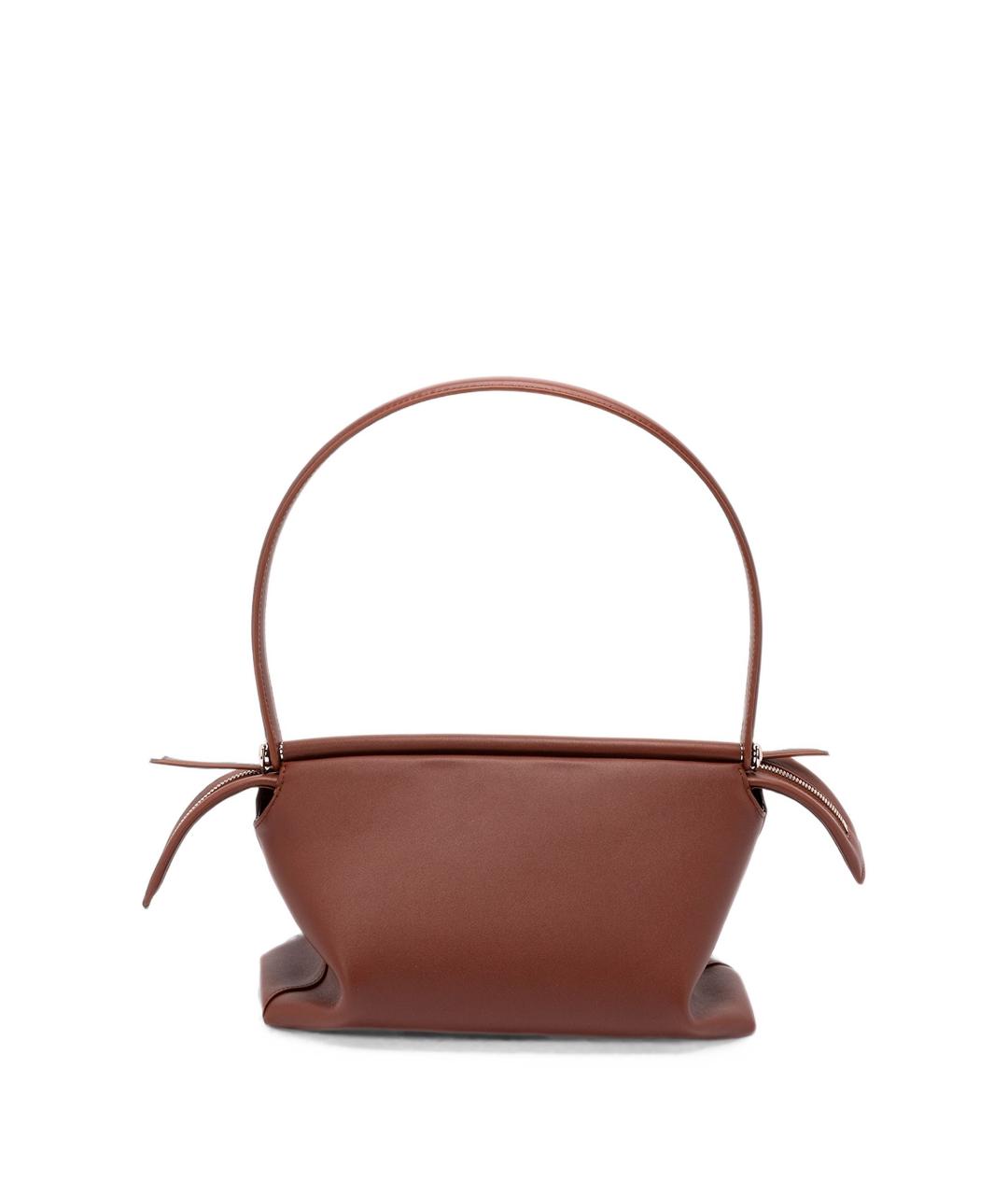 LOEWE Коричневая кожаная сумка через плечо, фото 5