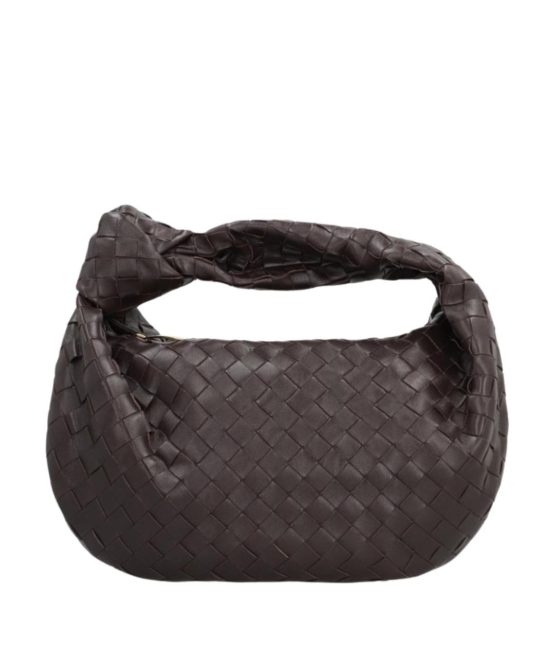 BOTTEGA VENETA Коричневая кожаная сумка через плечо, фото 1