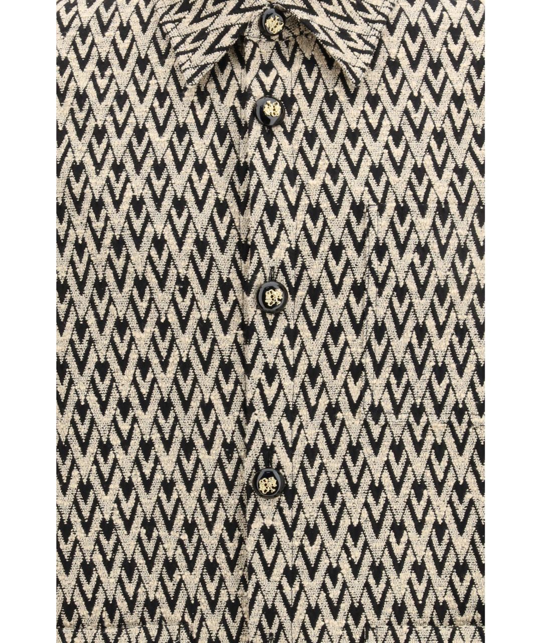 VALENTINO Черная хлопковая кэжуал рубашка, фото 5
