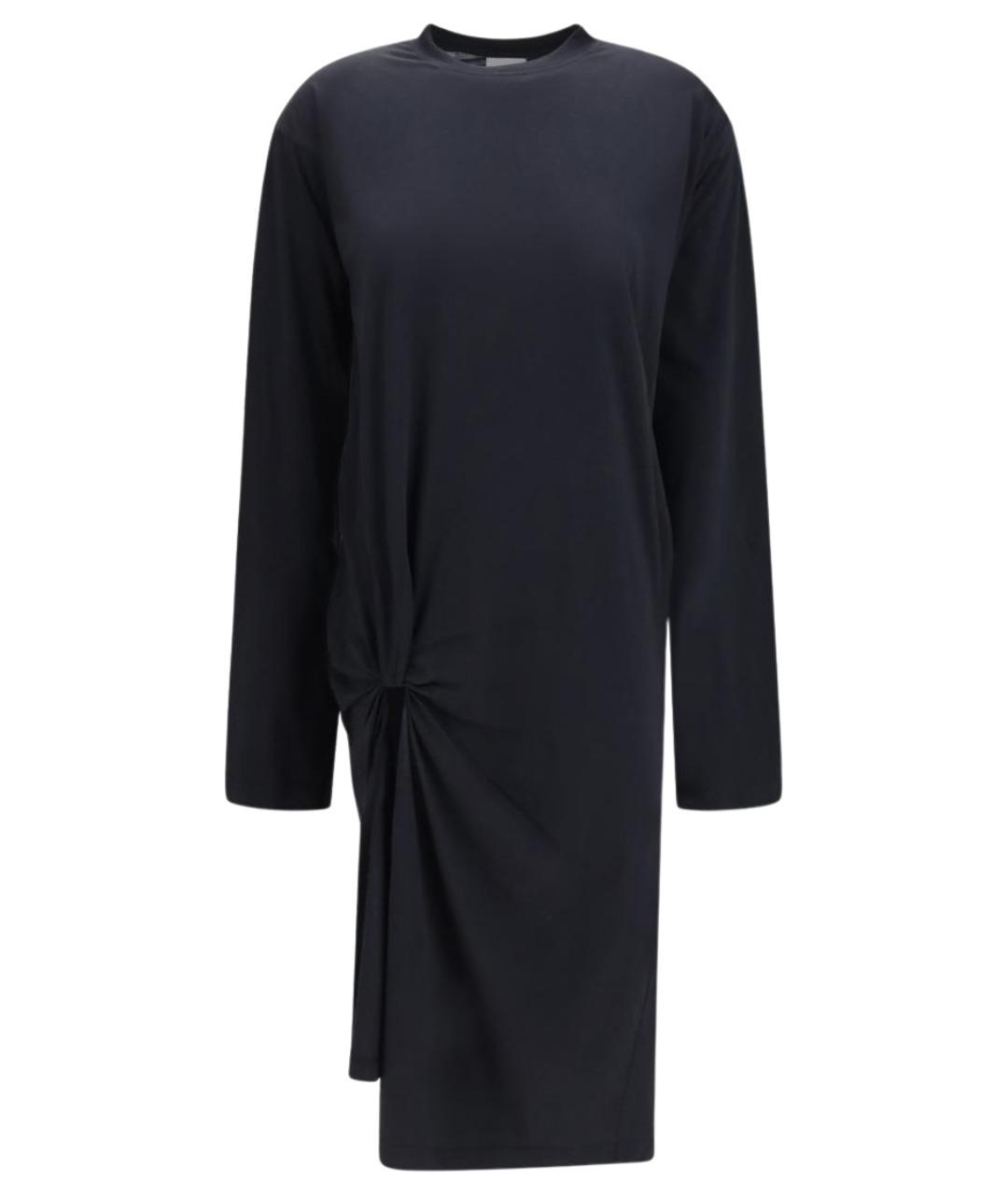 BALENCIAGA Черное хлопковое повседневное платье, фото 1