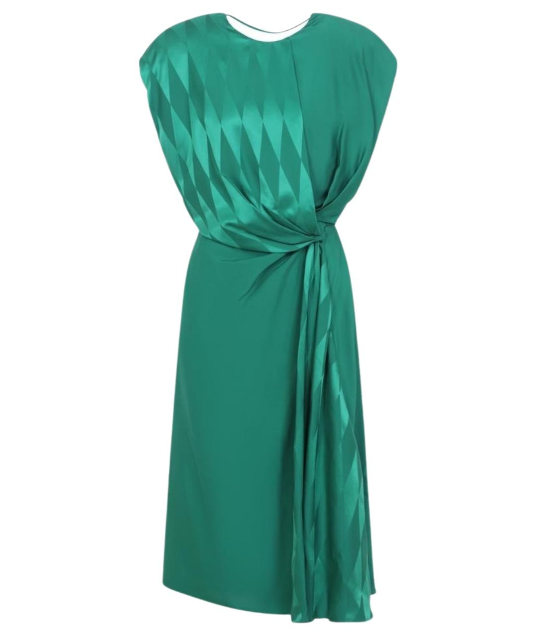VERSACE Зеленое вискозное платье, фото 1
