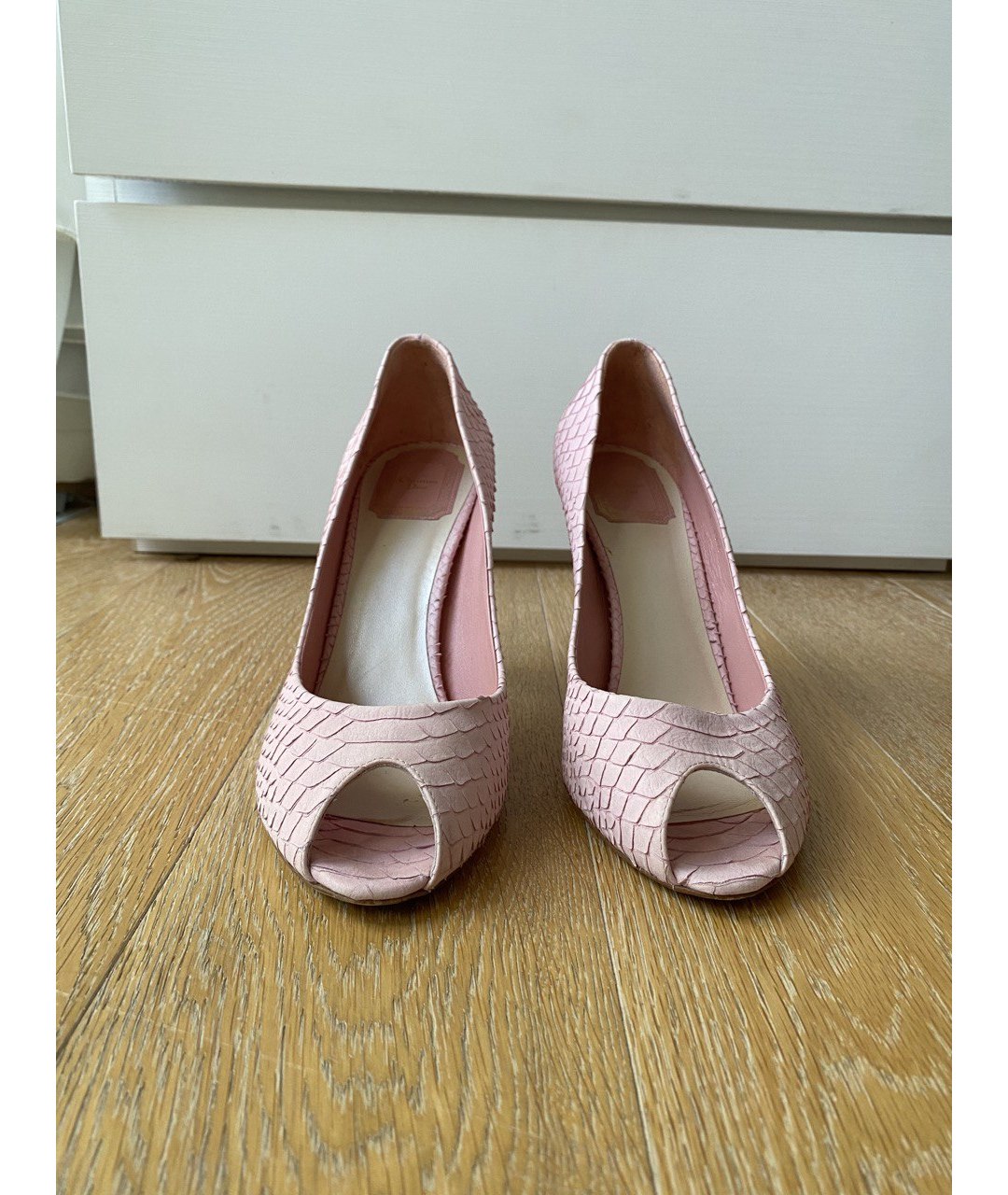 CHRISTIAN DIOR PRE-OWNED Розовые кожаные туфли, фото 4