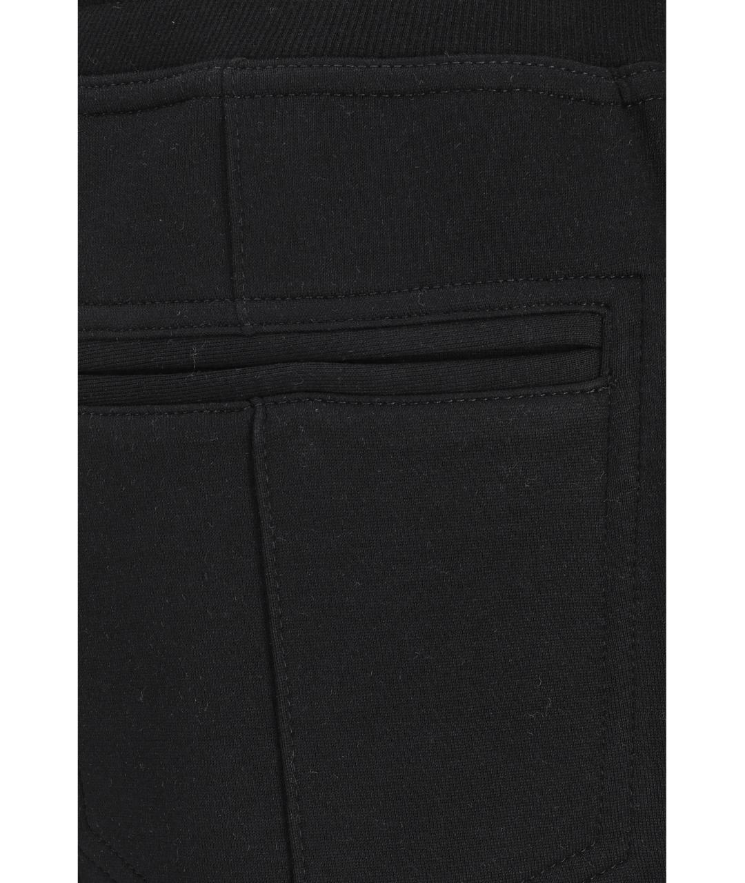 BRUNELLO CUCINELLI Черные хлопковые повседневные брюки, фото 3