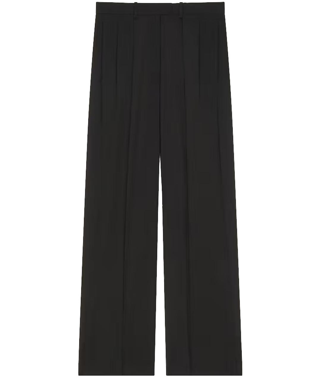 GIVENCHY Черные шерстяные прямые брюки, фото 1
