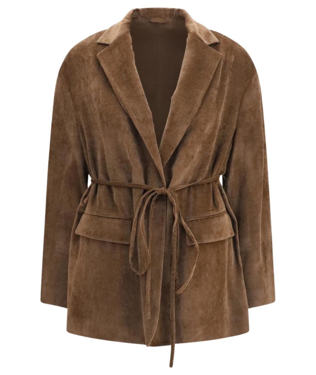 BRUNELLO CUCINELLI Коричневая кашемировая куртка, фото 1
