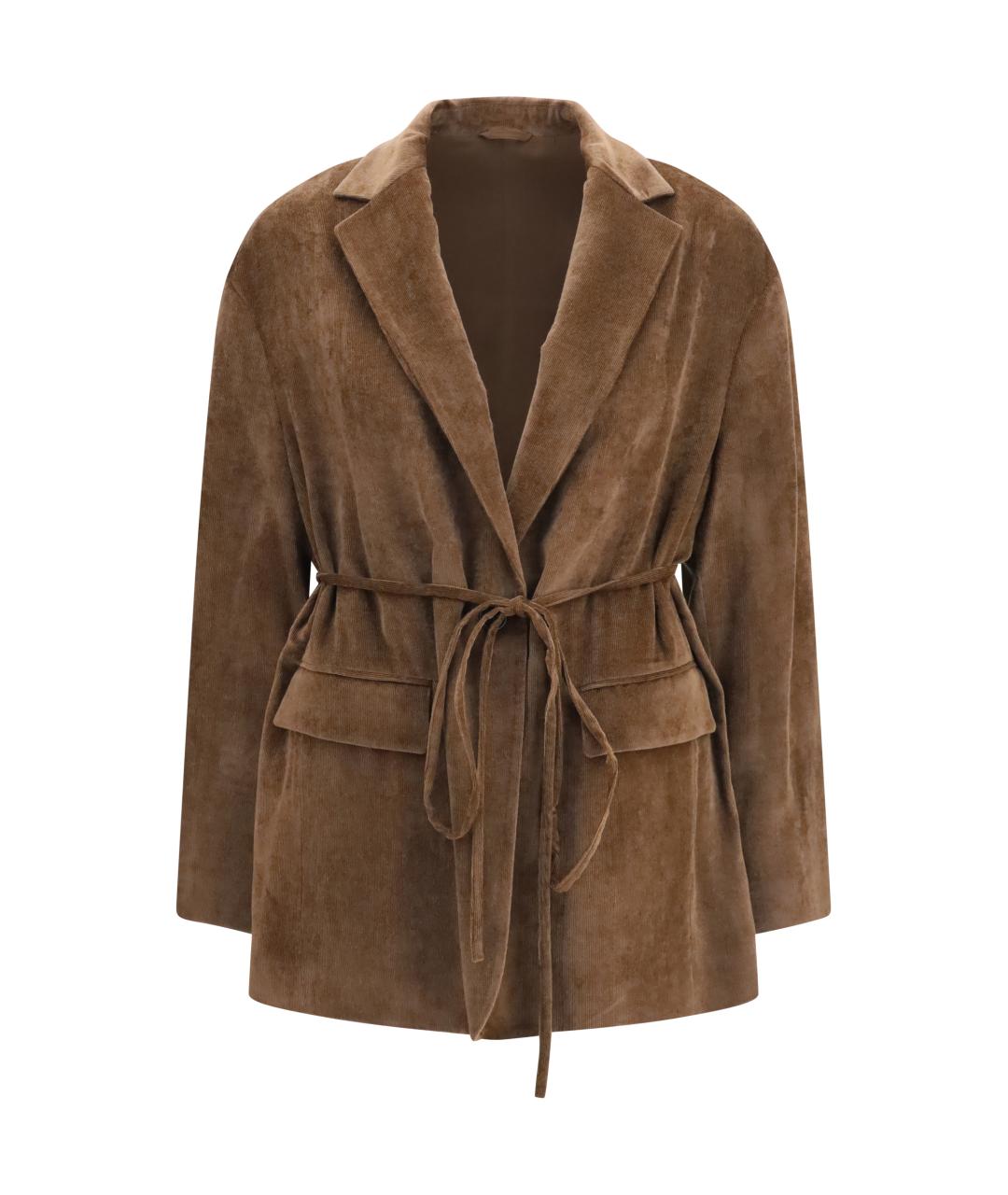 BRUNELLO CUCINELLI Коричневая кашемировая куртка, фото 4
