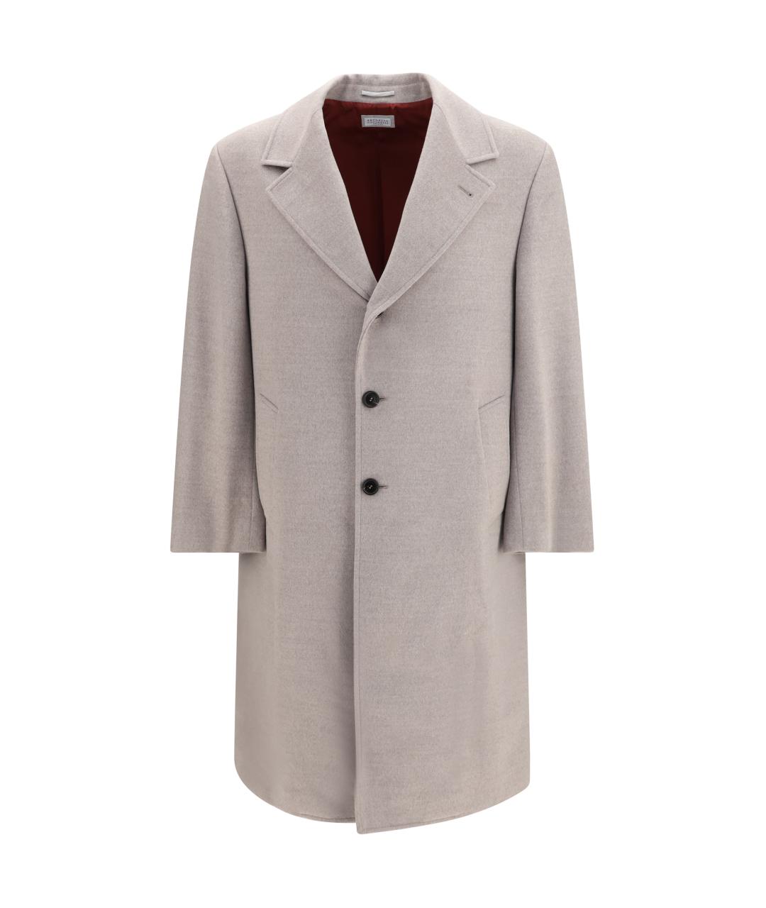 BRUNELLO CUCINELLI Мульти шерстяное пальто, фото 4