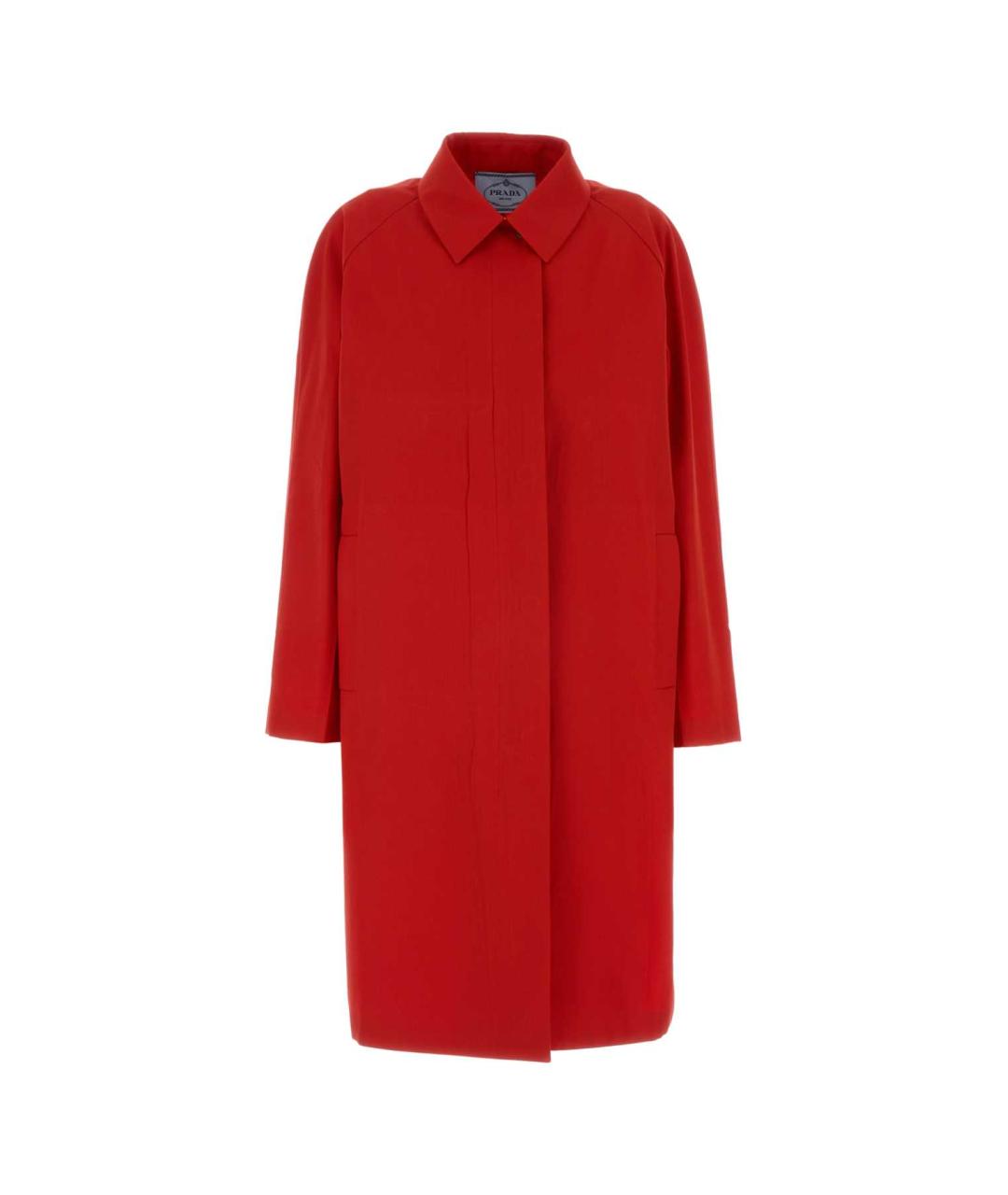 PRADA Красное хлопковое пальто, фото 4