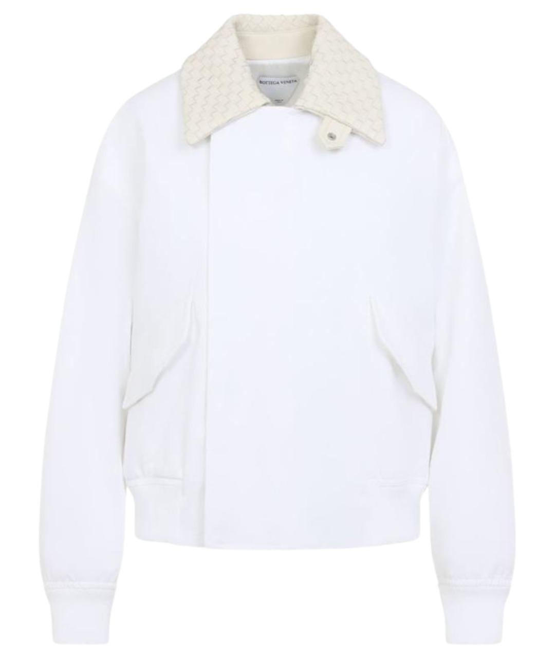 BOTTEGA VENETA Белая хлопковая куртка, фото 1