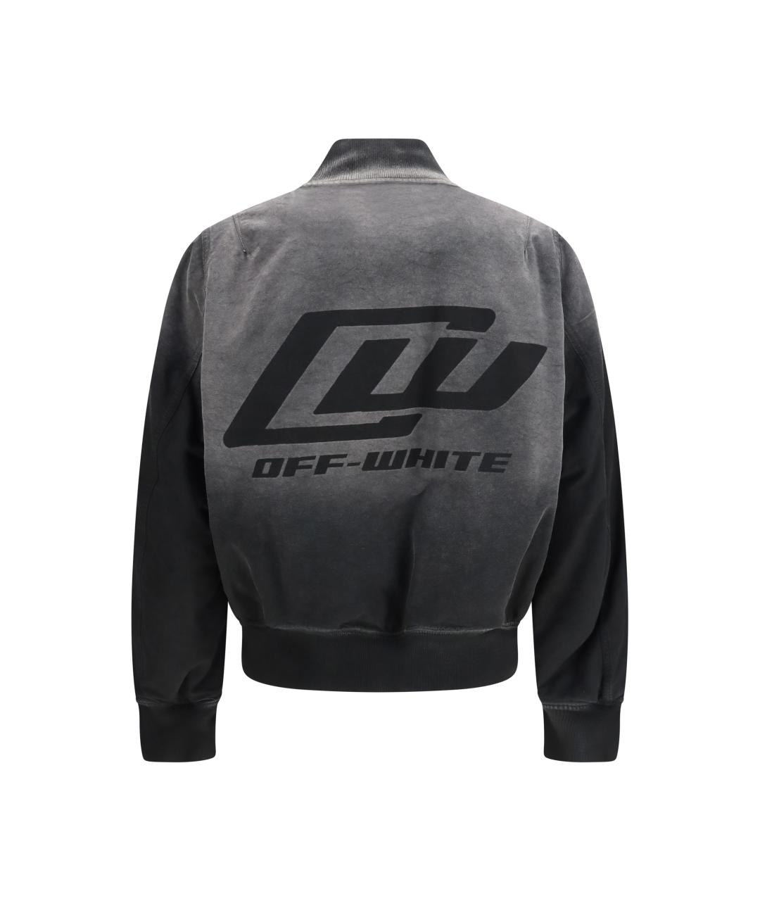 OFF-WHITE Черная хлопковая куртка, фото 3