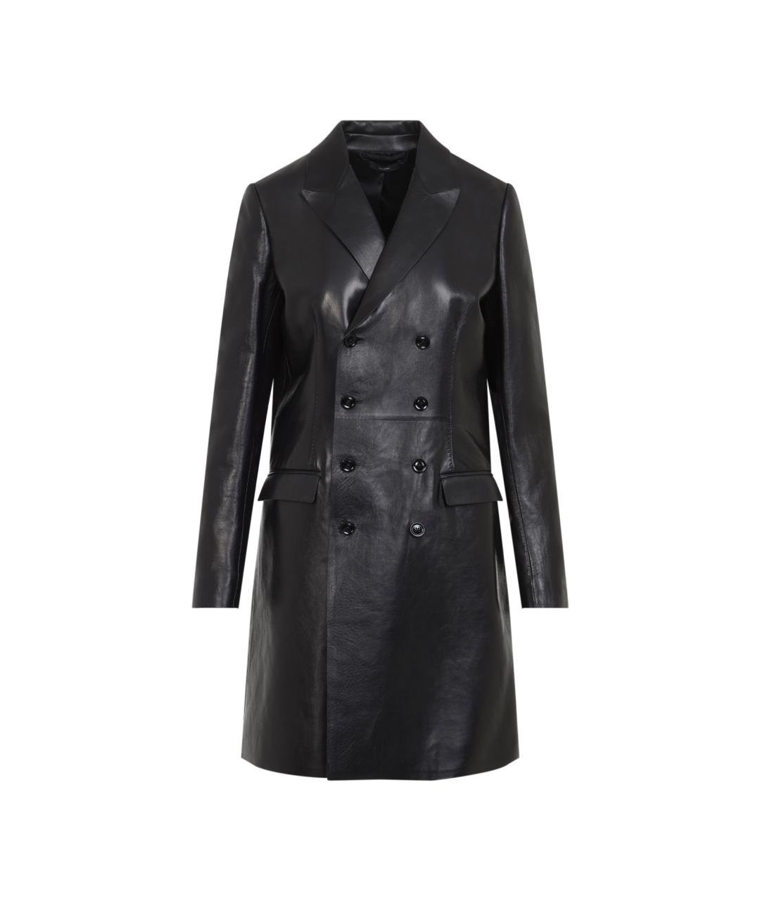 TOM FORD Черное кожаное пальто, фото 6