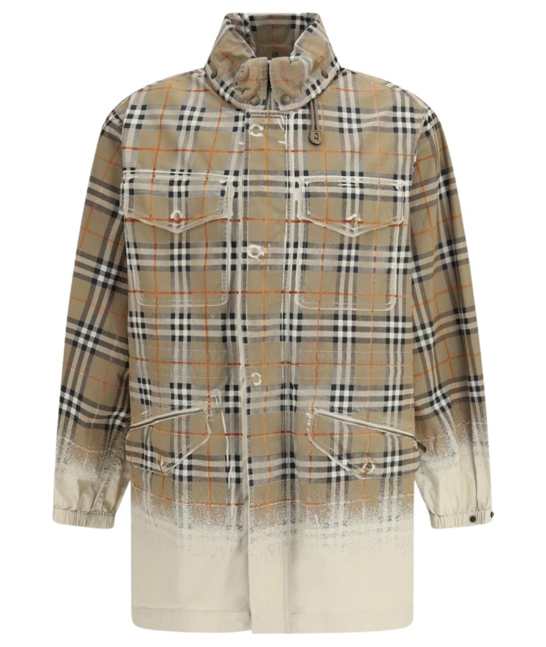 BURBERRY Бежевая хлопковая парка, фото 1