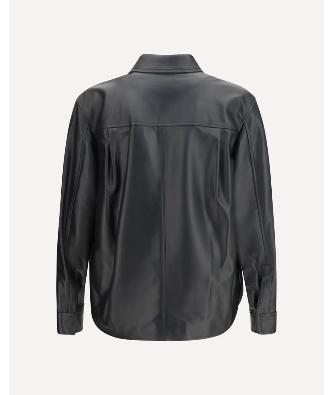 LOEWE Черная кожаная куртка, фото 2