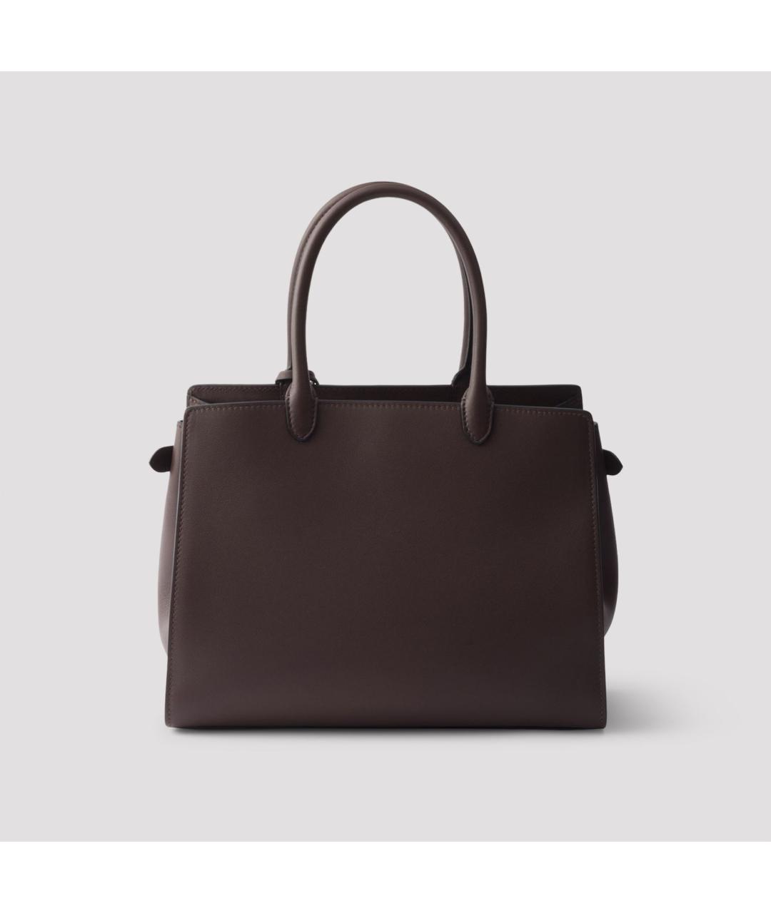 PRADA Коричневая кожаная сумка тоут, фото 2
