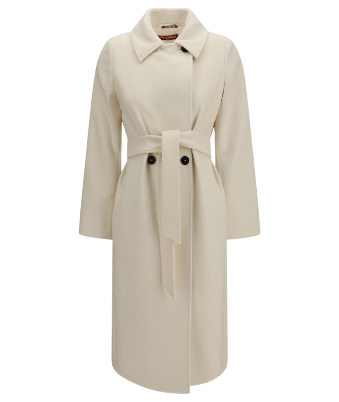 MAX MARA STUDIO Бежевое шерстяное пальто, фото 1