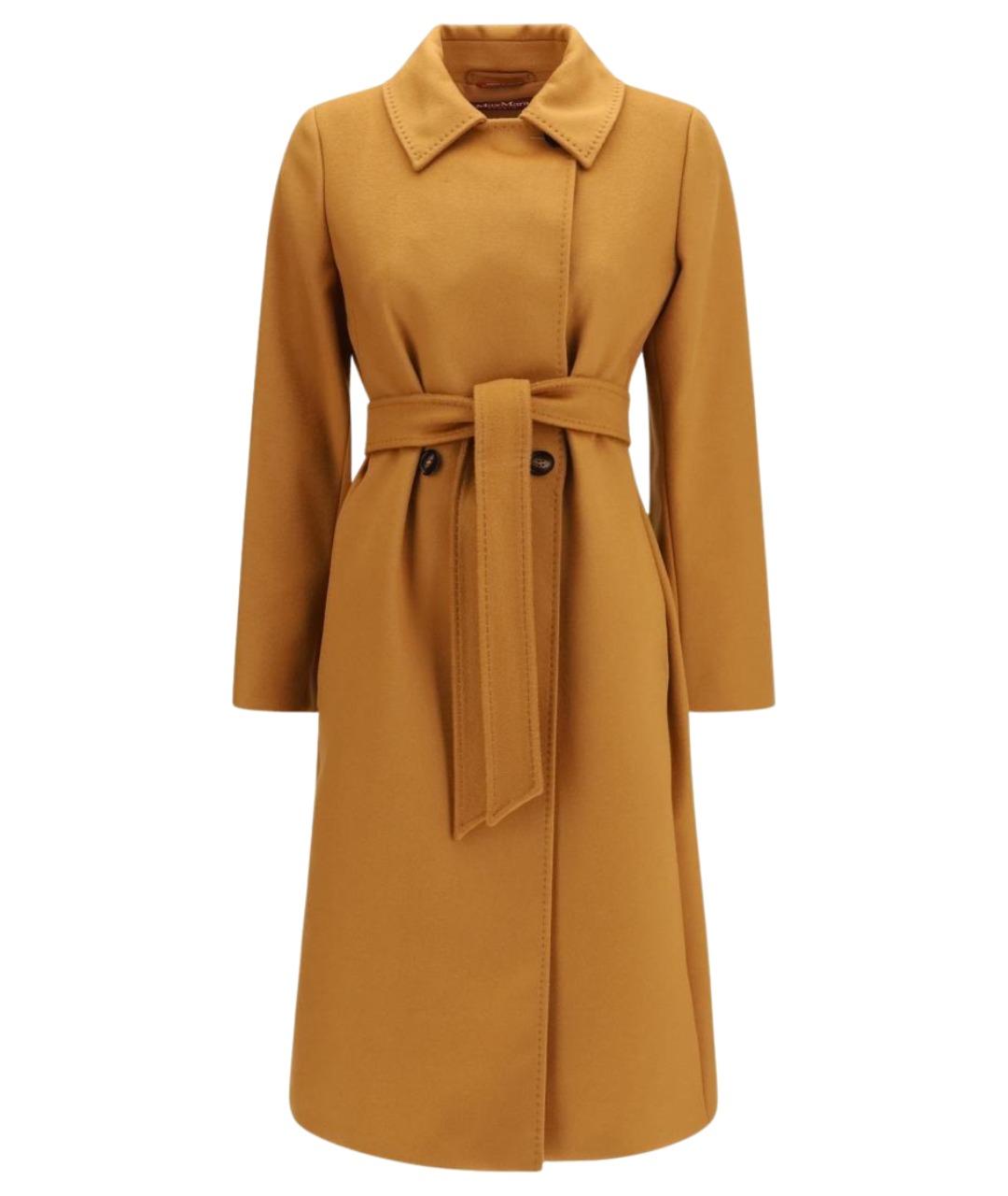 MAX MARA STUDIO Оранжевое шерстяное пальто, фото 1