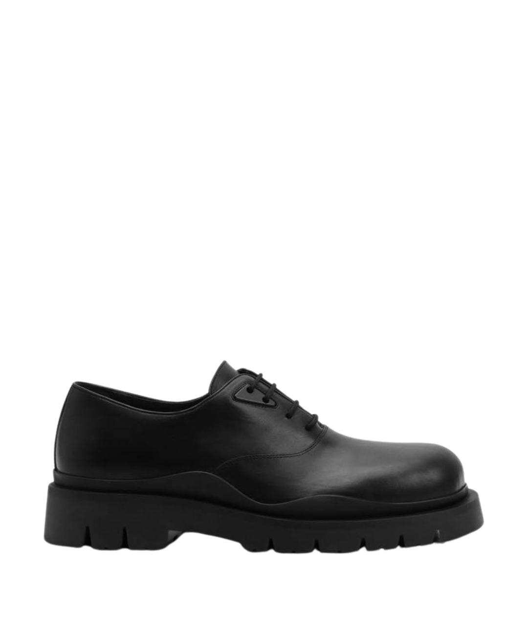 BOTTEGA VENETA Черные кожаные туфли, фото 1