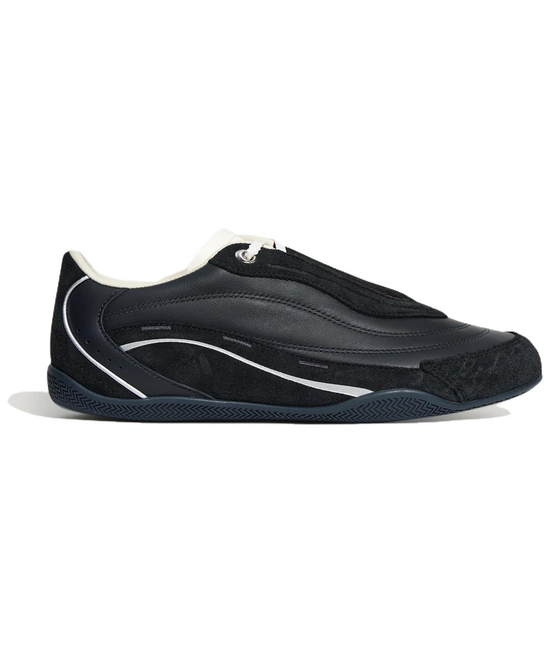 ADIDAS Черные кожаные кроссовки, фото 1