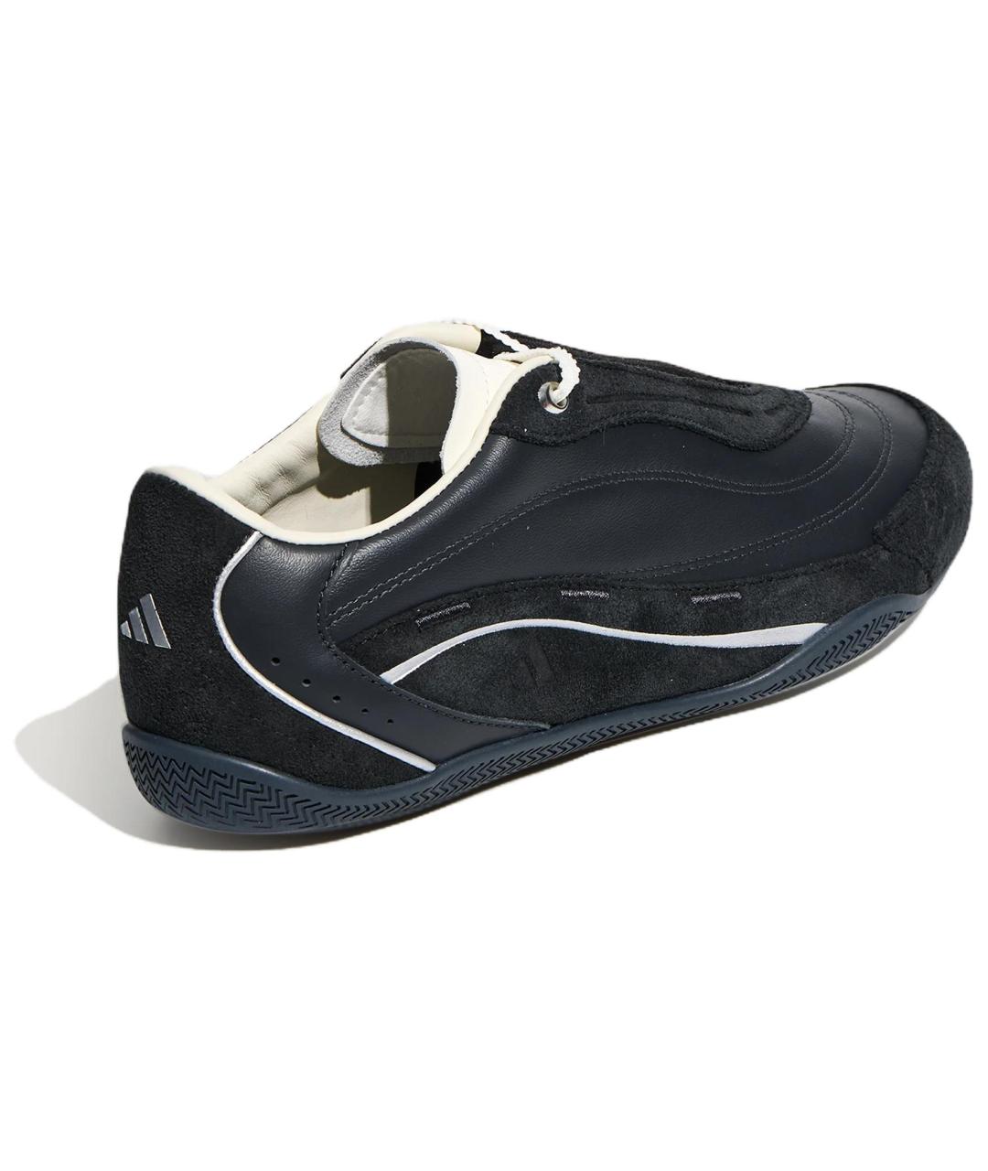 ADIDAS Черные кожаные кроссовки, фото 4