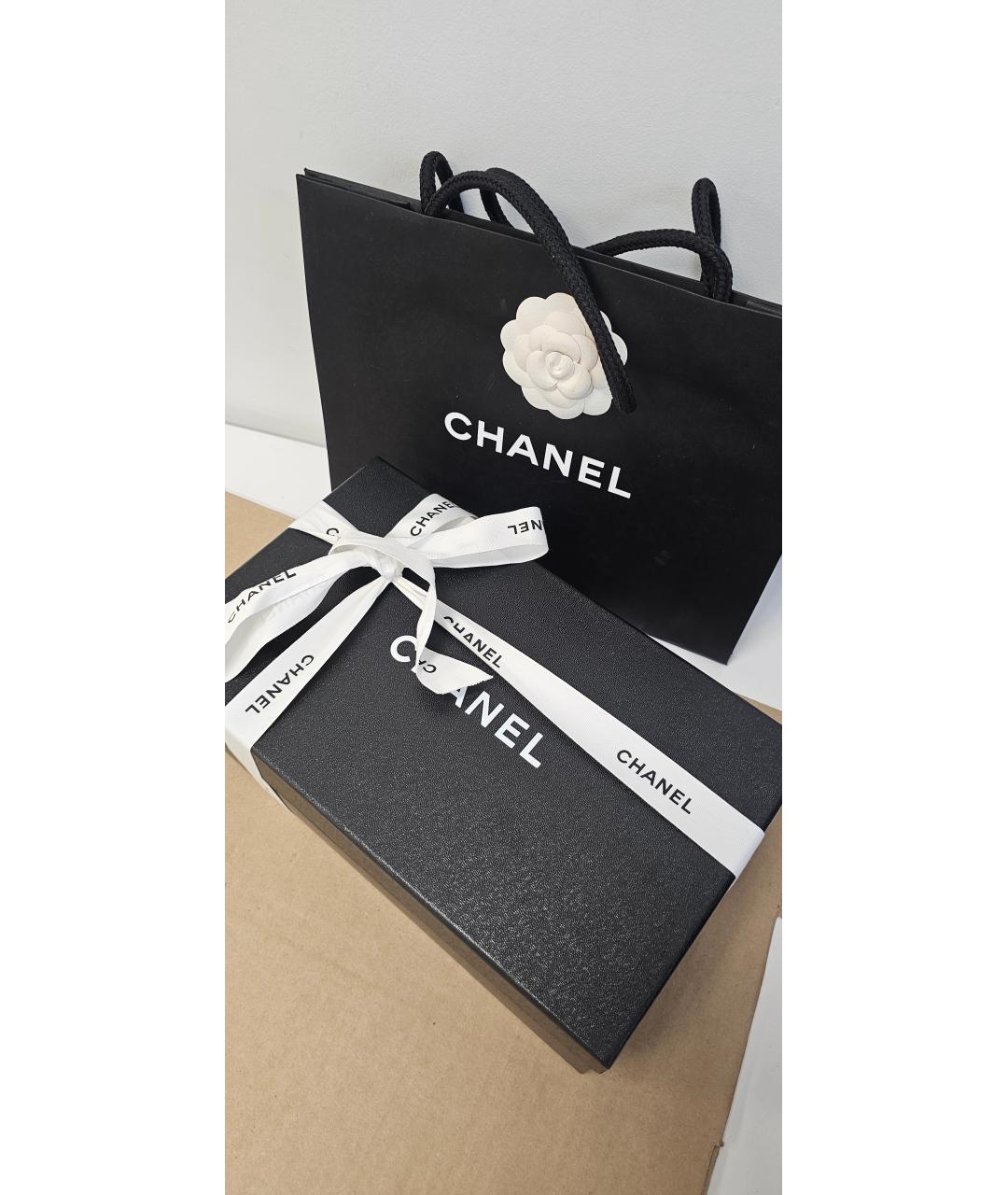 CHANEL Белые кожаные туфли, фото 6