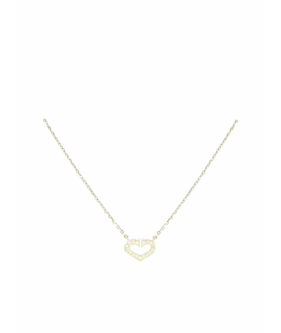 CARTIER Серебряное колье из белого золота, фото 1