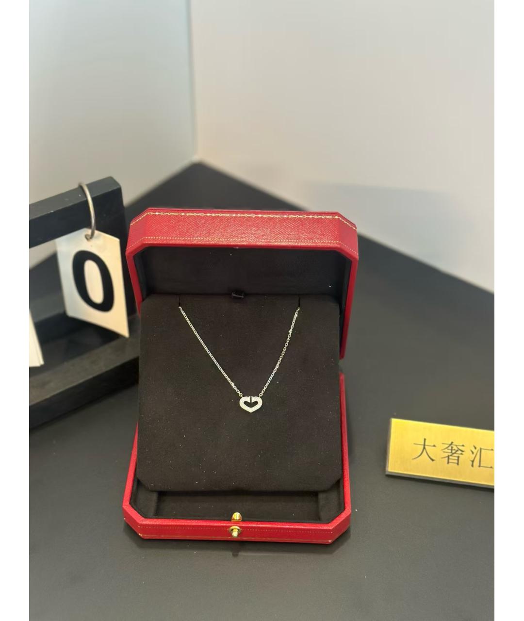 CARTIER Серебряное колье из белого золота, фото 2