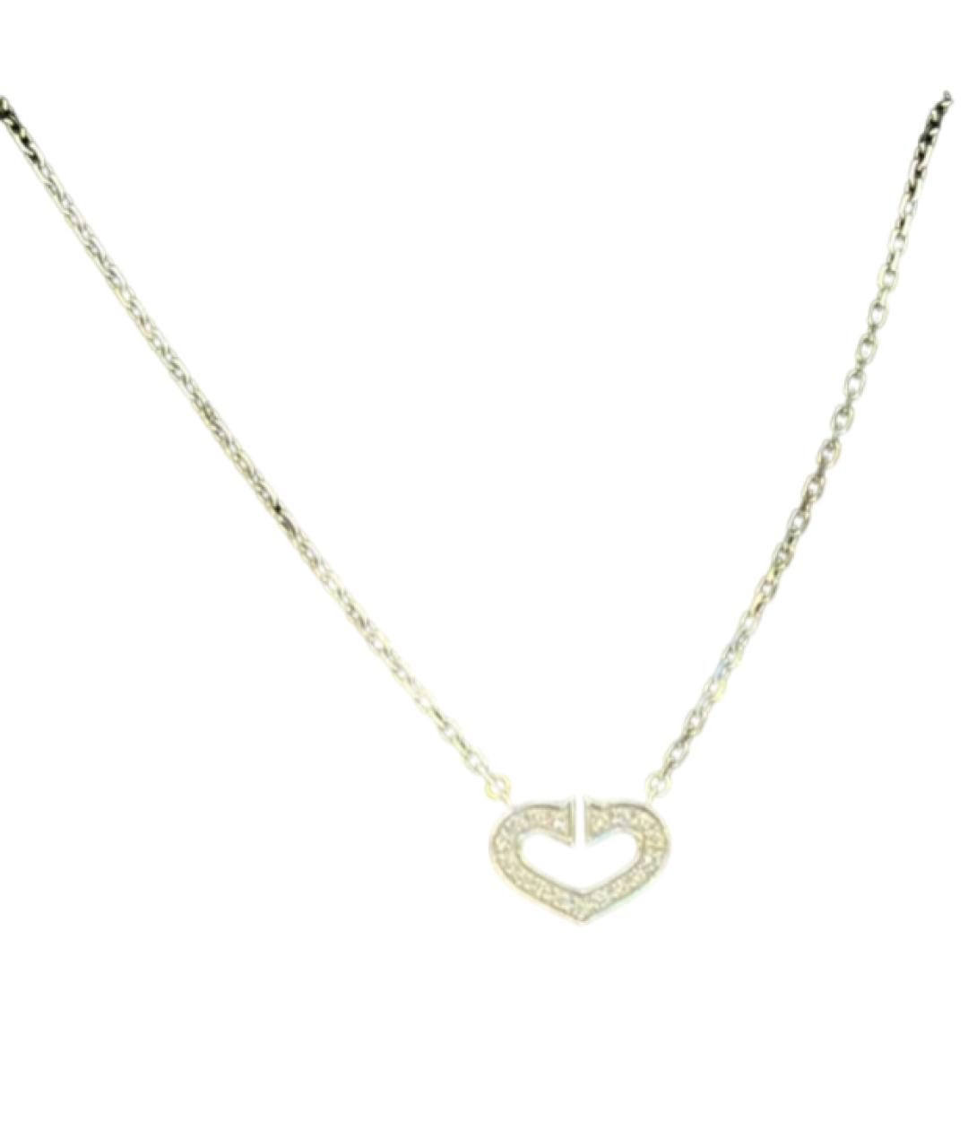 CARTIER Серебряное колье из белого золота, фото 6