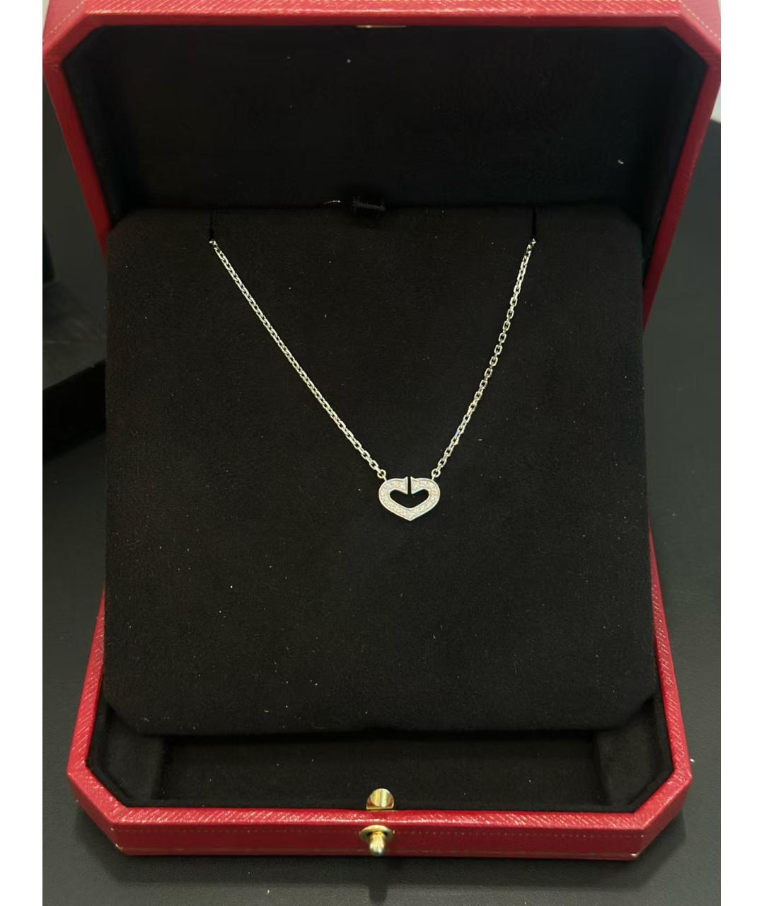 CARTIER Серебряное колье из белого золота, фото 3