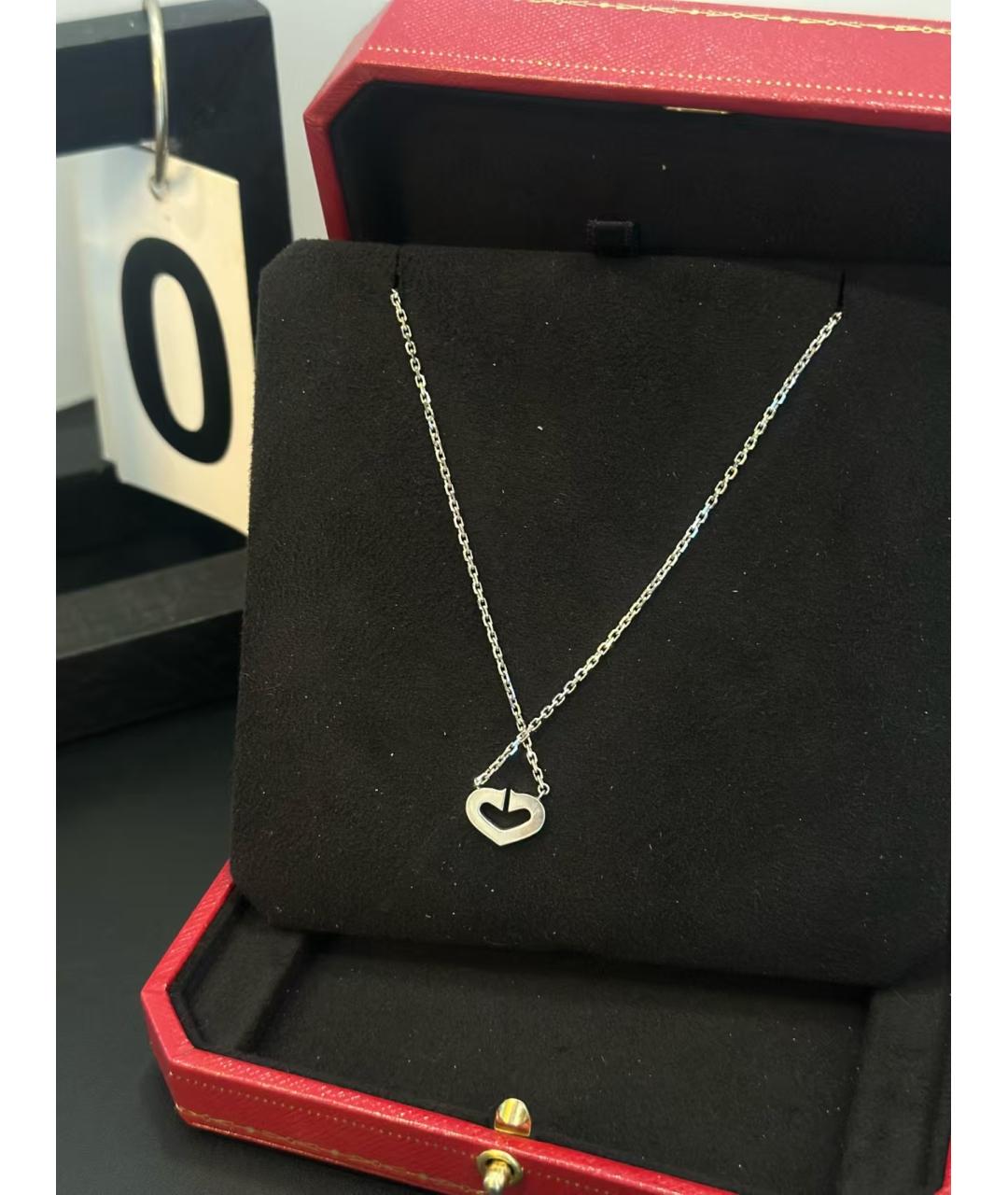CARTIER Серебряное колье из белого золота, фото 4