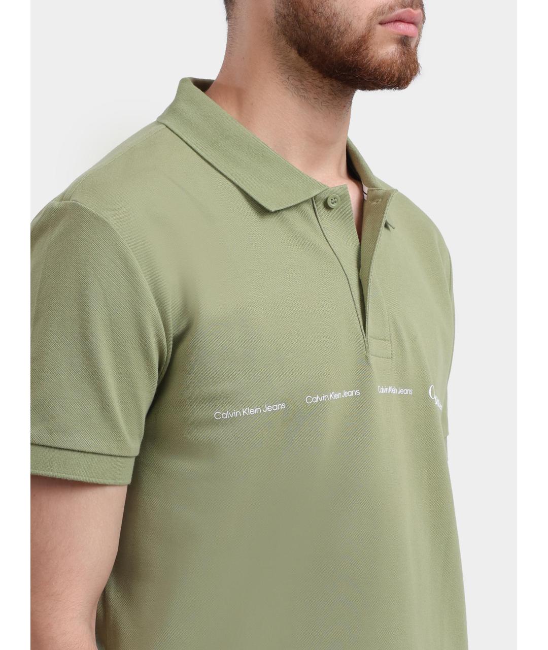 CALVIN KLEIN Зеленая футболка, фото 4