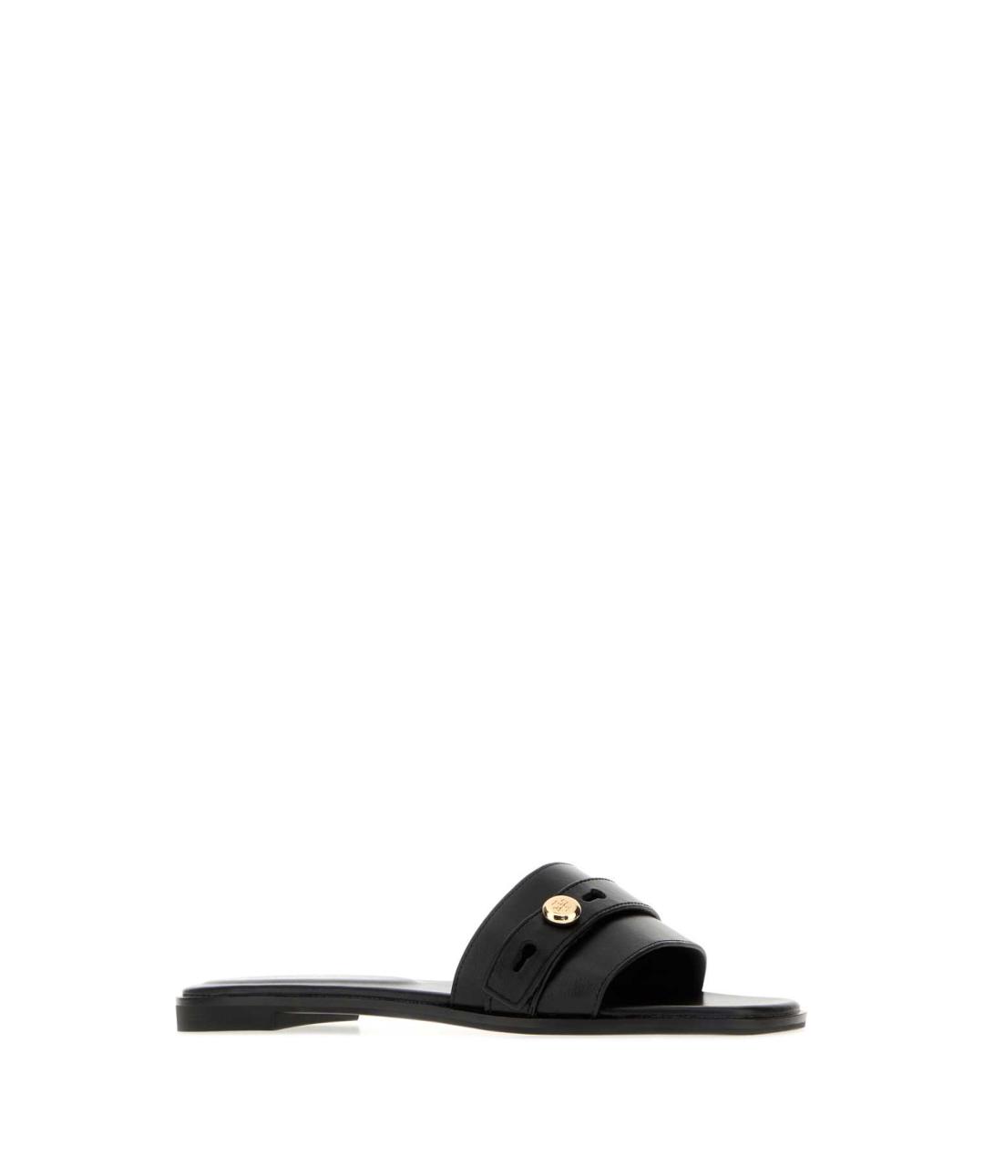 TORY BURCH Черные кожаные сандалии, фото 2