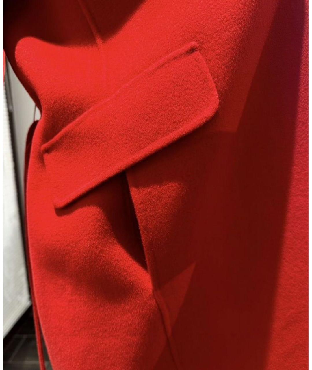 'S MAX MARA Красное шерстяное пальто, фото 3