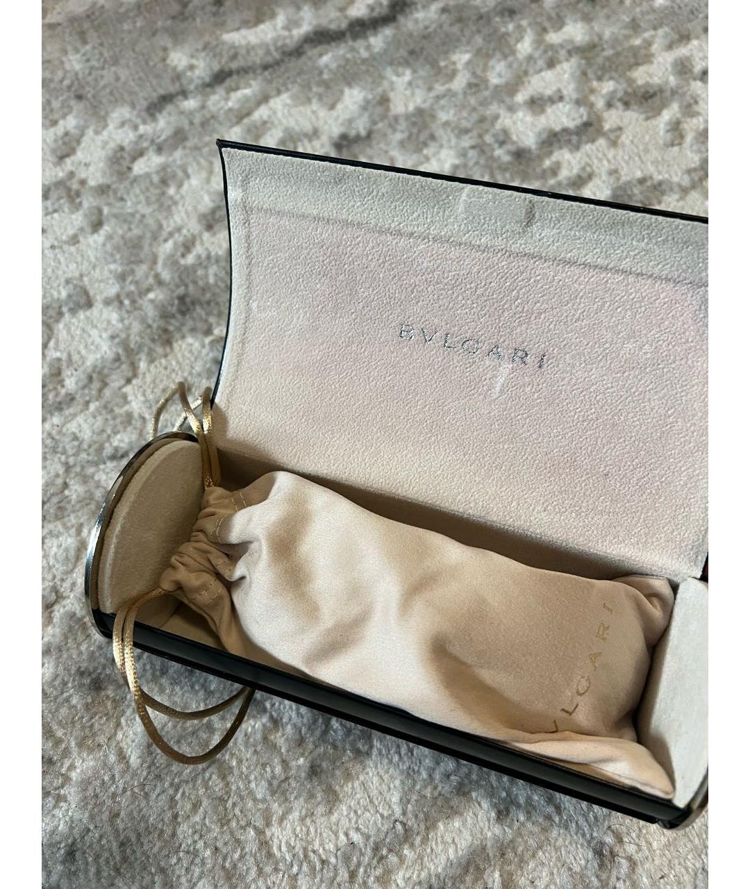 BVLGARI Серые металлические солнцезащитные очки, фото 3