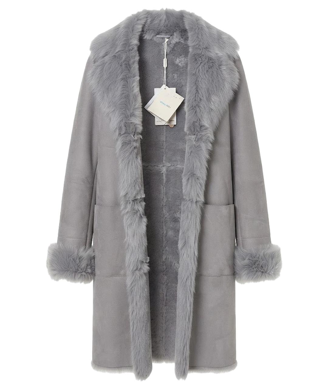 EMILIO PUCCI Серая кожаная дубленка, фото 1