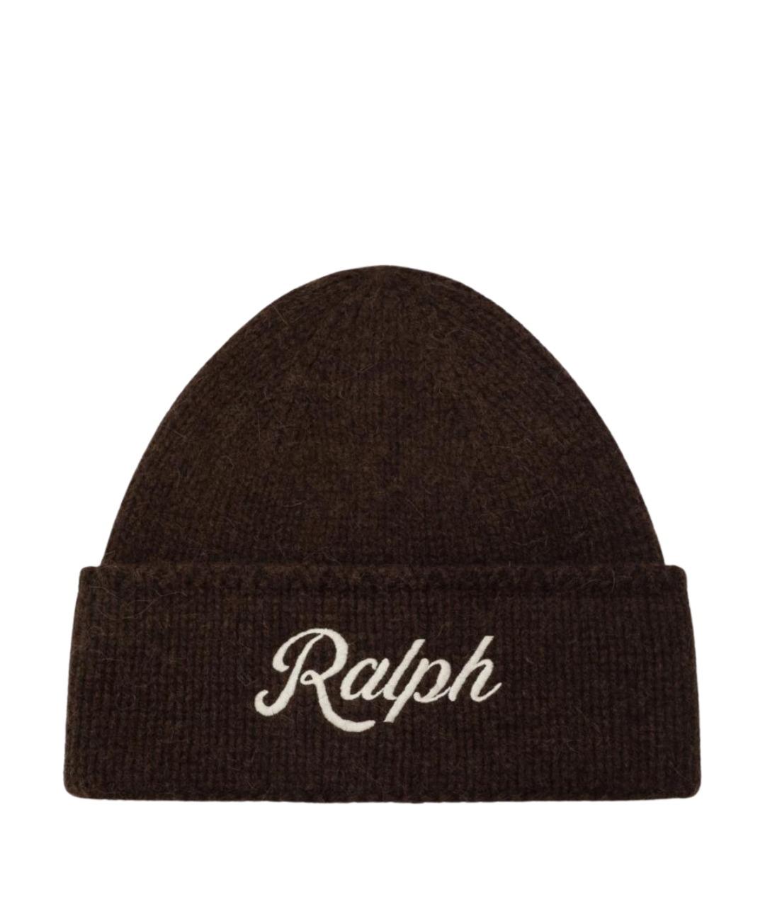 POLO RALPH LAUREN Коричневая шерстяная шапка, фото 1