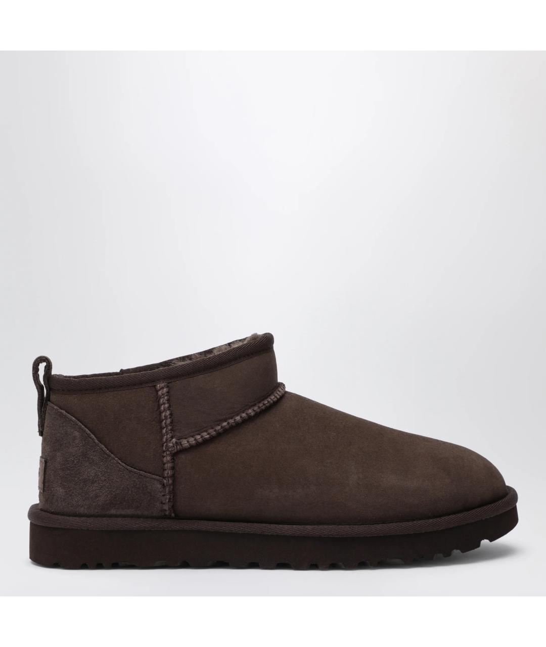 UGG Коричневые замшевые полусапоги, фото 3