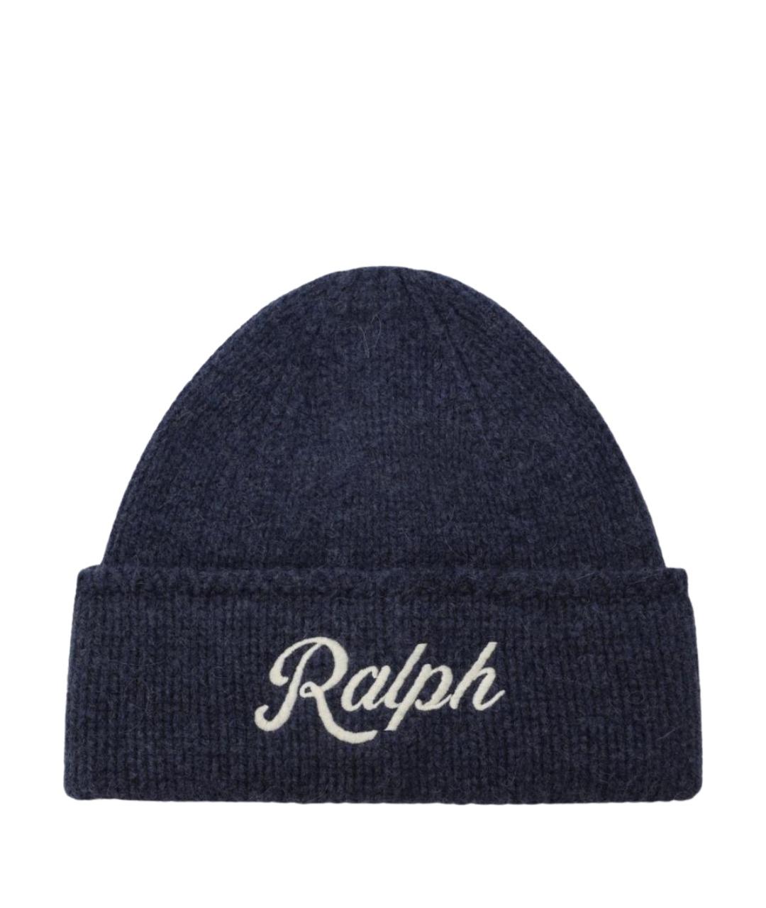POLO RALPH LAUREN Синяя шерстяная шапка, фото 1