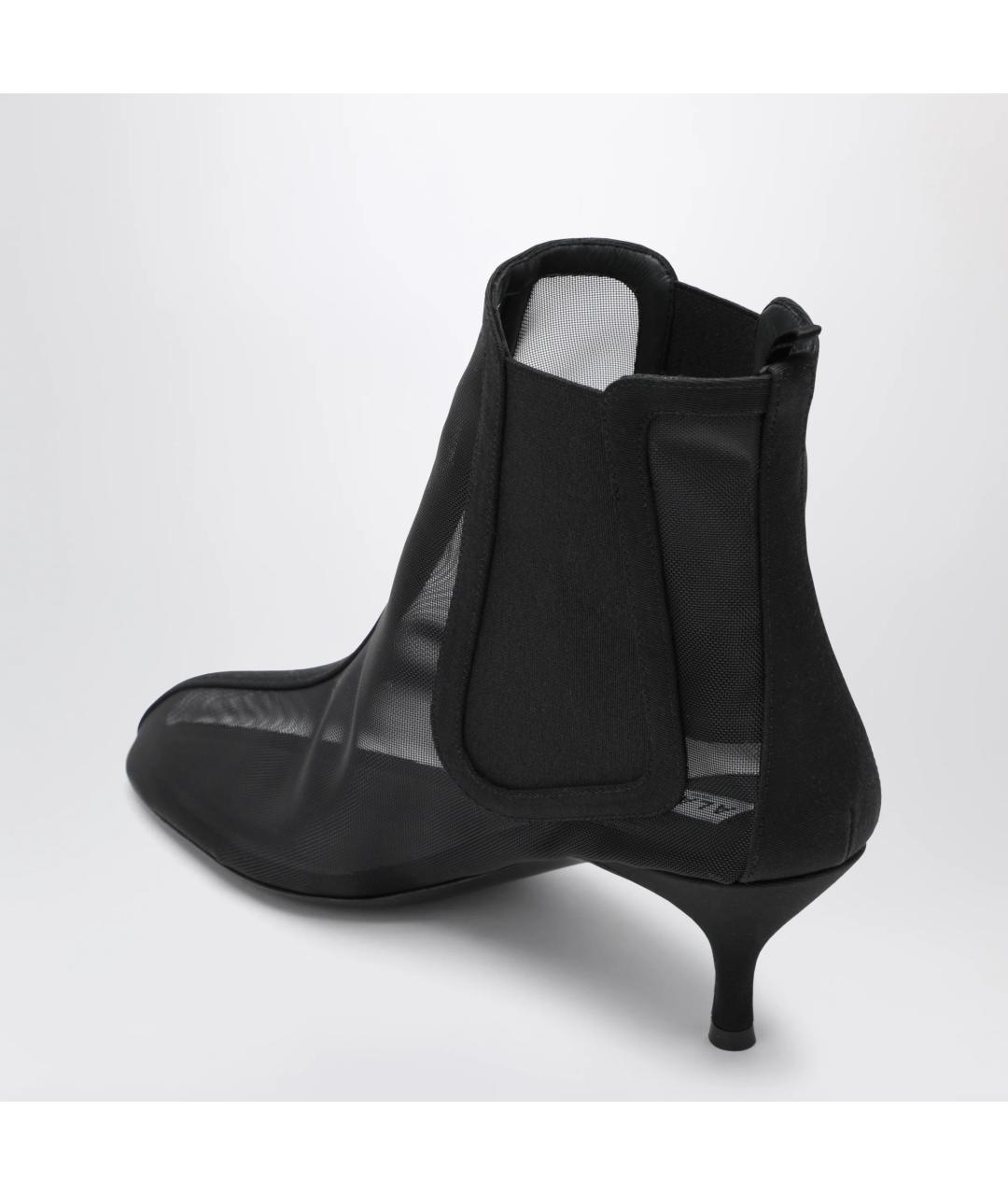 ALAIA Черные синтетические ботильоны, фото 2
