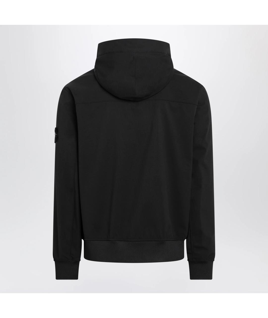 STONE ISLAND Черная полиэстеровая куртка, фото 2
