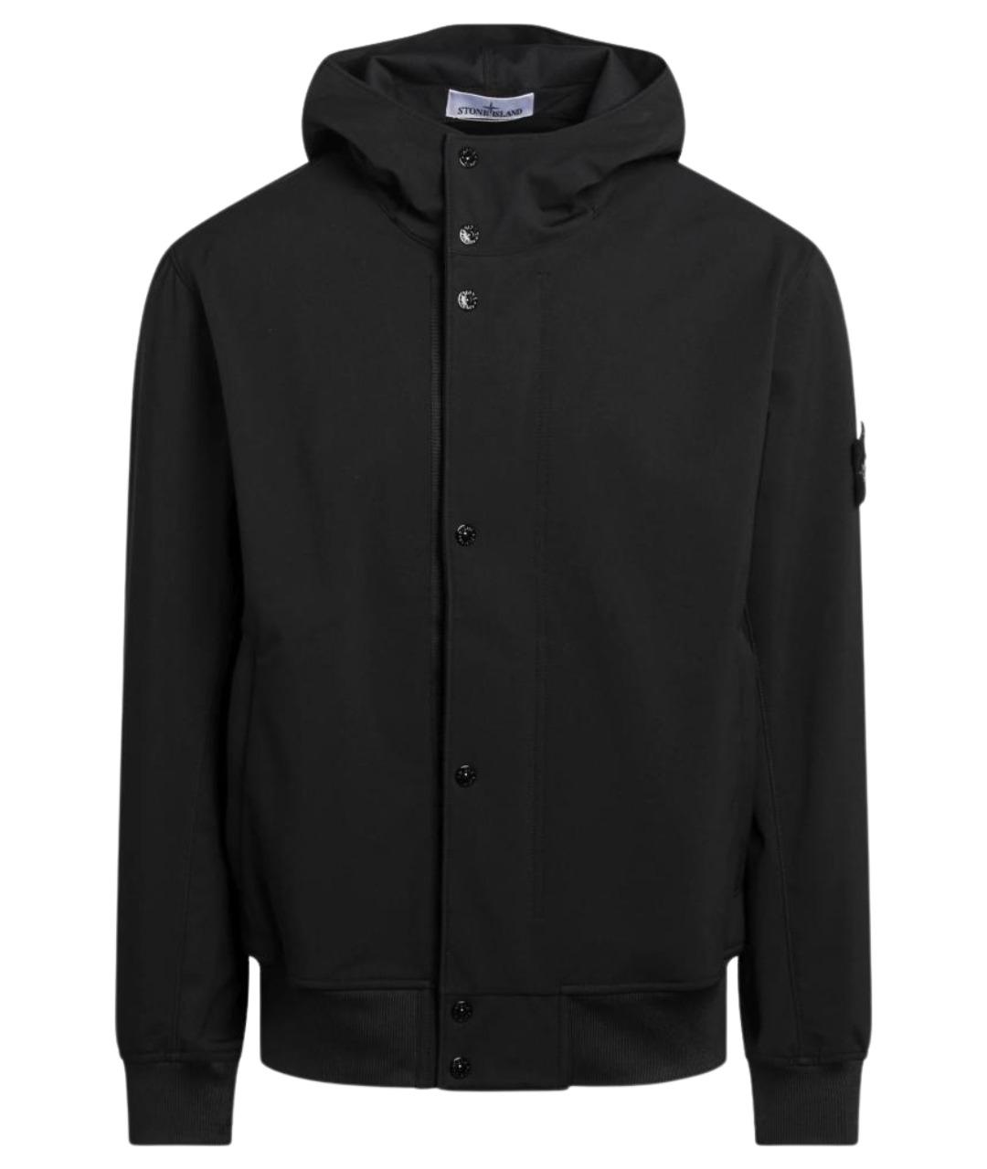 STONE ISLAND Черная полиэстеровая куртка, фото 1