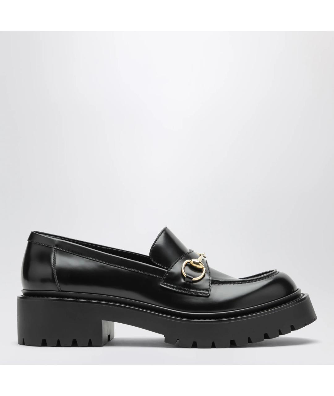GUCCI Черные кожаные лоферы, фото 3