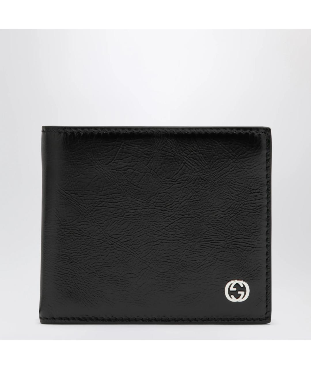 GUCCI Черный кожаный кошелек, фото 3