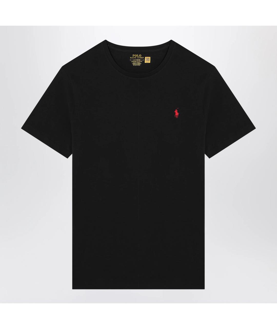 POLO RALPH LAUREN Черная хлопковая футболка, фото 3